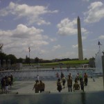 as seen from the WWII Memorial